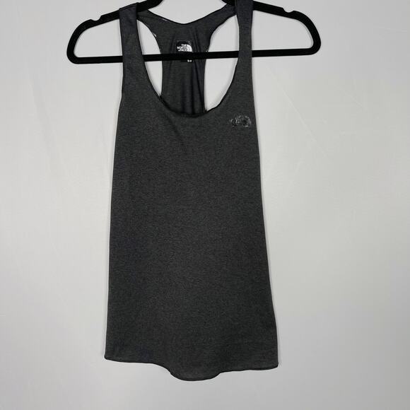 The North Face Womens Small S Dark Heather Gray Scoop Neck Racerback Tank Top - Picture 1 of 10